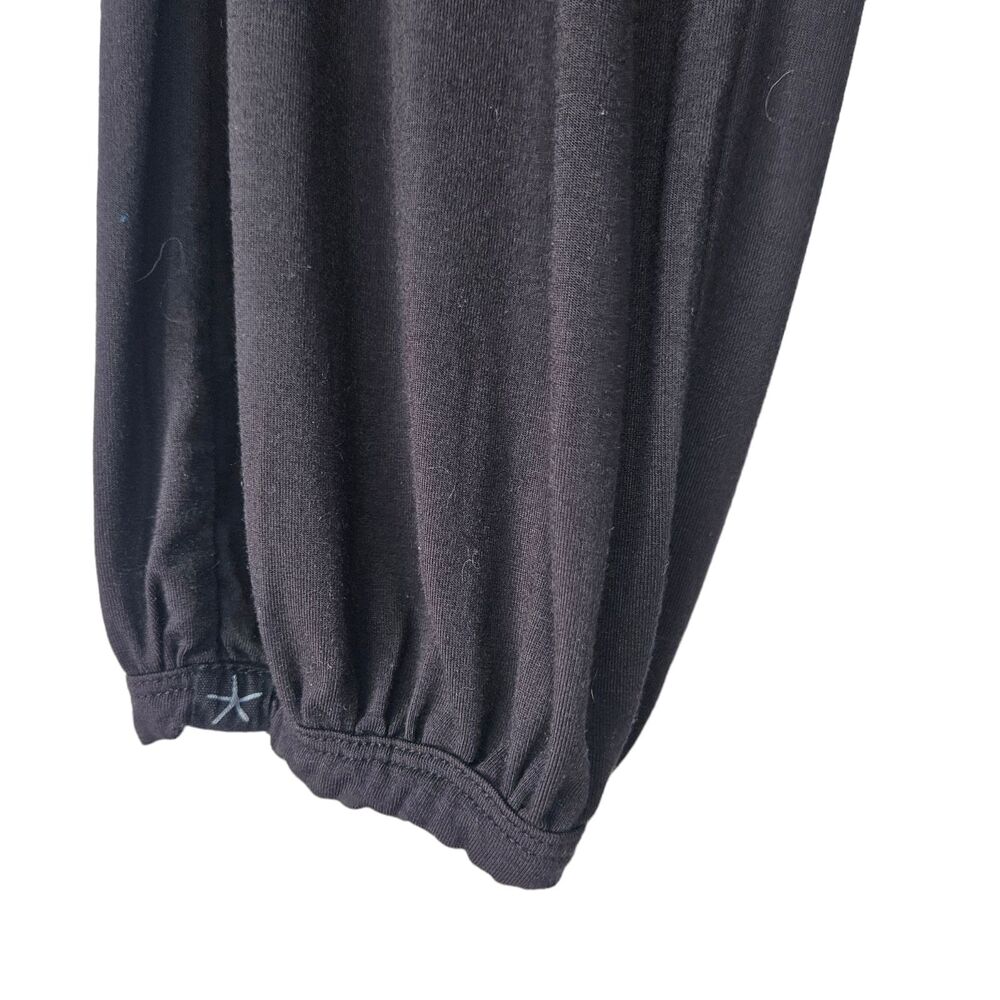 SOLD. BAREFOOT DREAMS Luxe Milk Jersey Black Lounge Pants Joggers Women's Medium - Picture 5 of 8